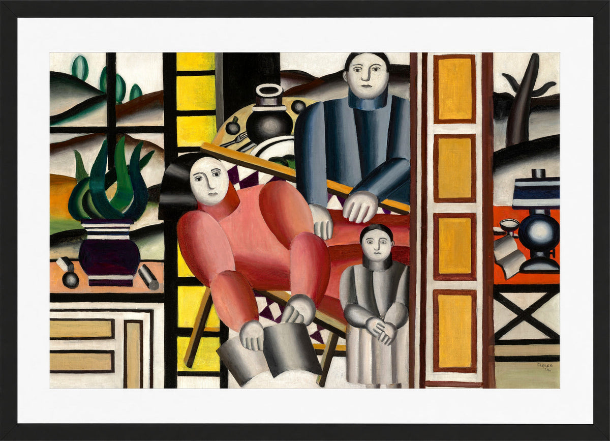 Fernand Léger, Les trois personnages devant le jardin — black frame