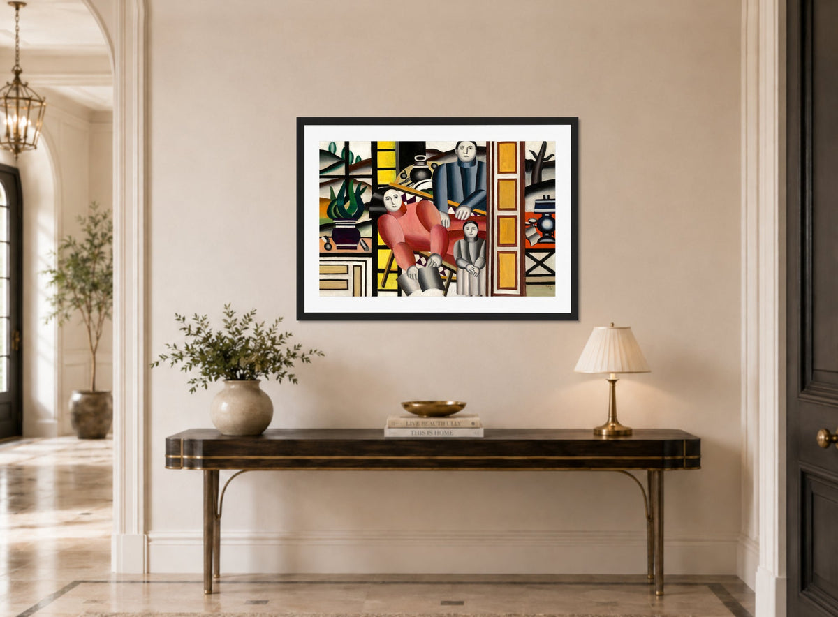 Fernand Léger, Les trois personnages devant le jardin — hallway