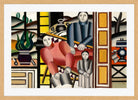 Fernand Léger, Les trois personnages devant le jardin — oak frame