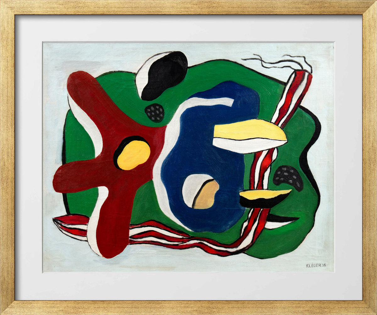 Fernand Léger, L’Étoile de mer — gold frame