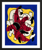 Fernand Léger, L’Étoile rouge (Les Plongeurs) — black frame