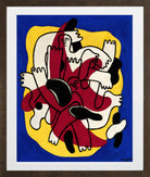 Fernand Léger, L’Étoile rouge (Les Plongeurs) — brown frame