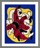 Fernand Léger, L’Étoile rouge (Les Plongeurs) — light grey frame