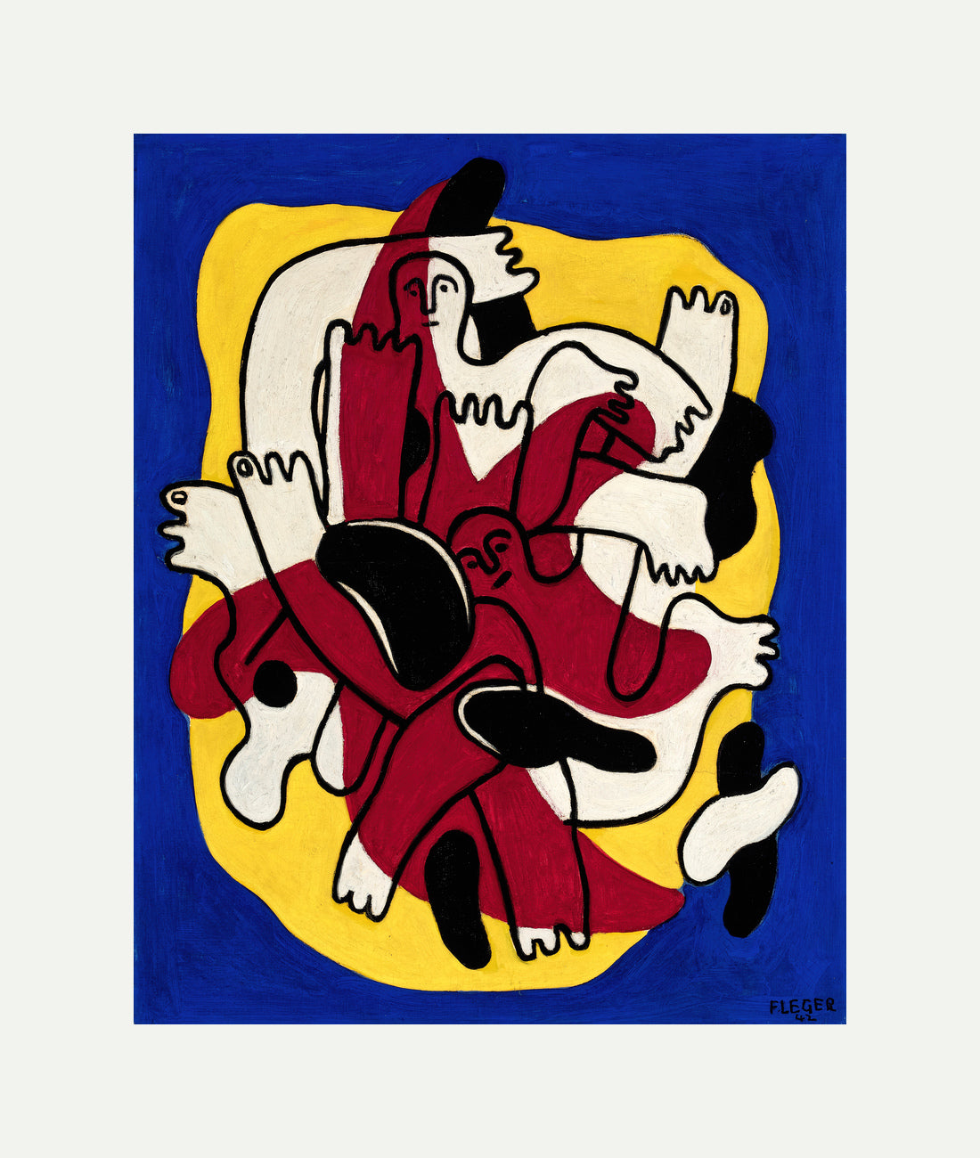 Fernand Léger, L’Étoile rouge (Les Plongeurs) — rolled canvas