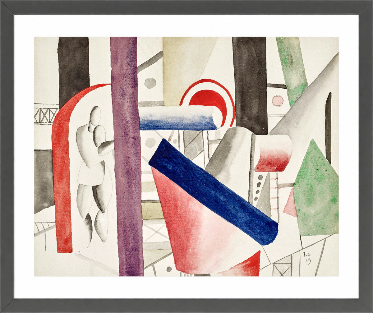 Fernand Léger, L’Usine — dark grey frame