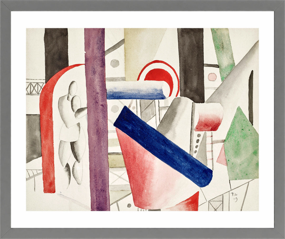 Fernand Léger, L’Usine — light grey frame