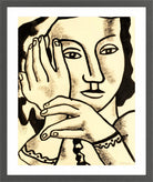 Fernand Léger, Nadia — dark grey frame