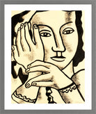 Fernand Léger, Nadia — light grey frame