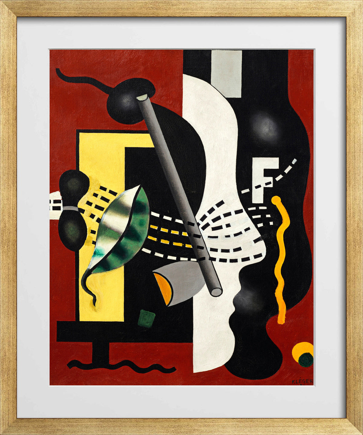 Fernand Léger, Nature morte — gold frame