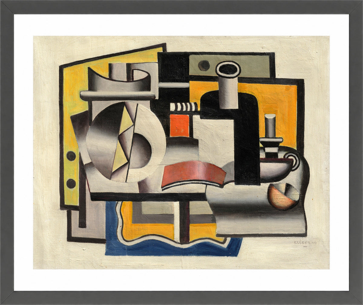 Fernand Léger, Nature morte (1er état) — dark grey frame