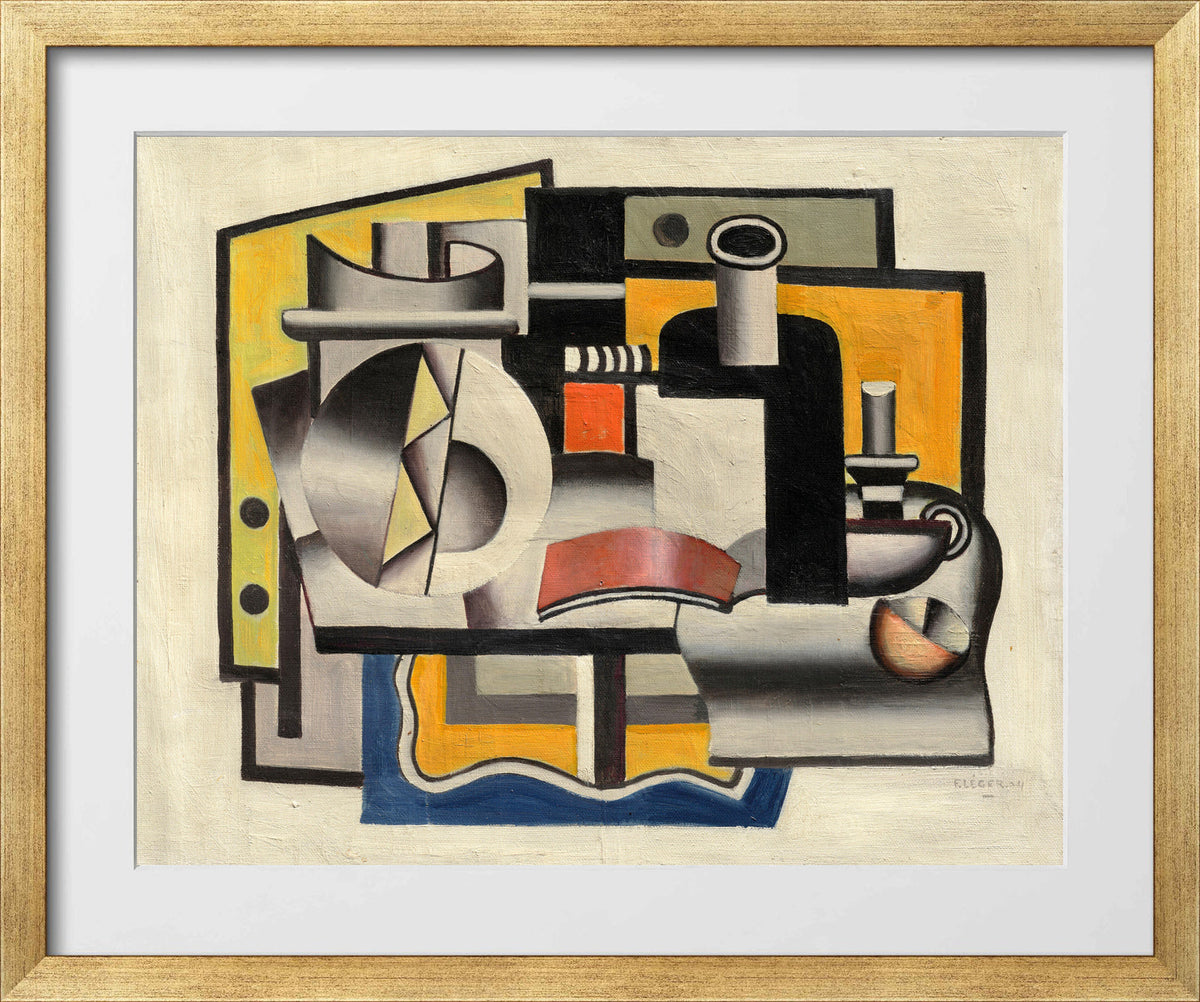 Fernand Léger, Nature morte (1er état) — gold frame