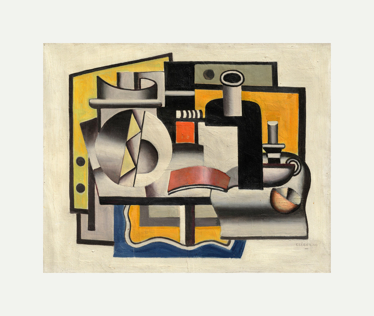 Fernand Léger, Nature morte (1er état) — rolled canvas