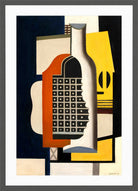Fernand Léger, Nature morte à la bouteille — dark grey frame