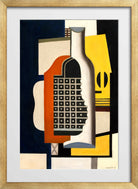 Fernand Léger, Nature morte à la bouteille — gold frame