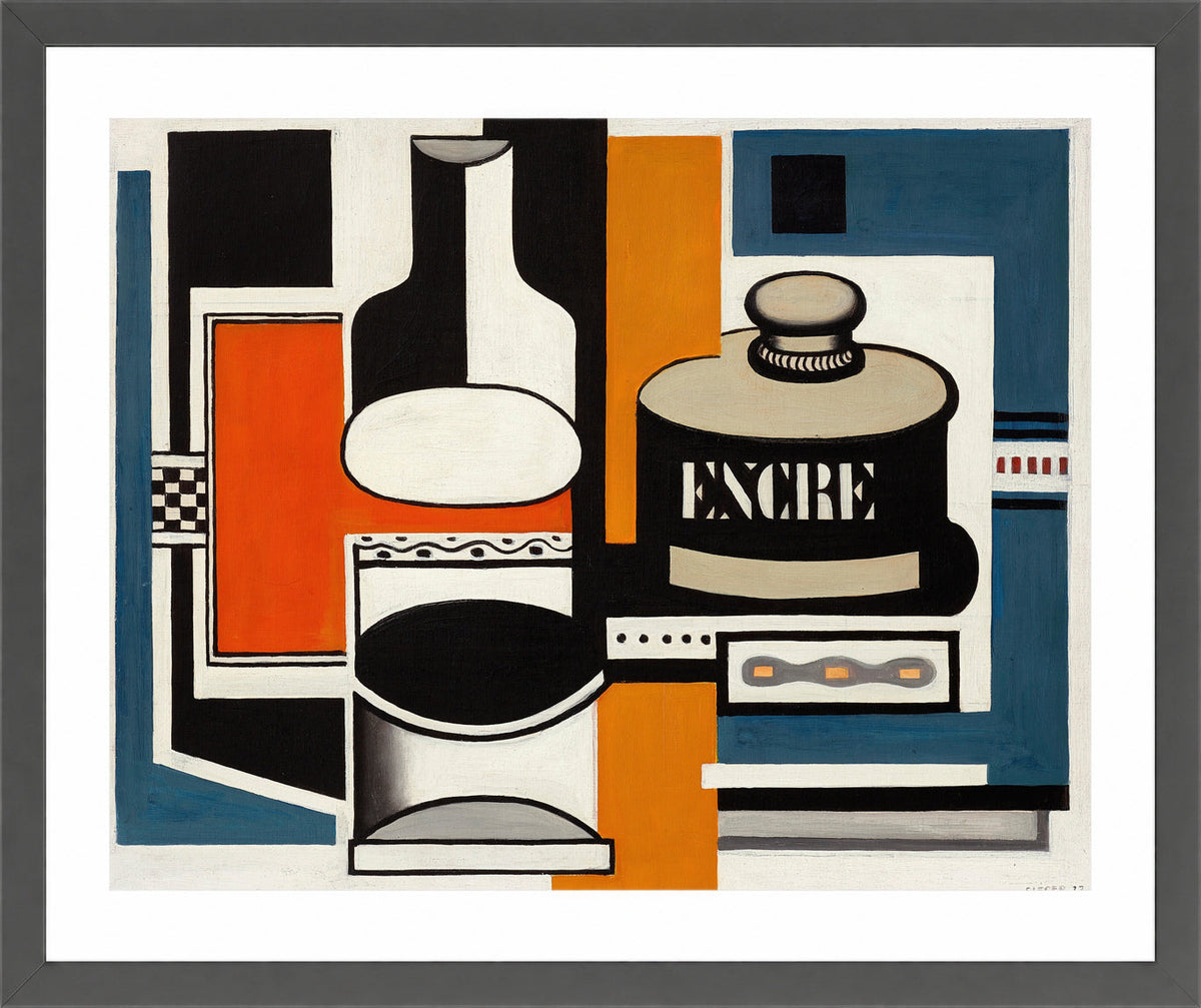 Fernand Léger, Nature morte à l’encrier — dark grey frame