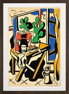 Fernand Léger, Nature morte dans la cuisine — brown frame