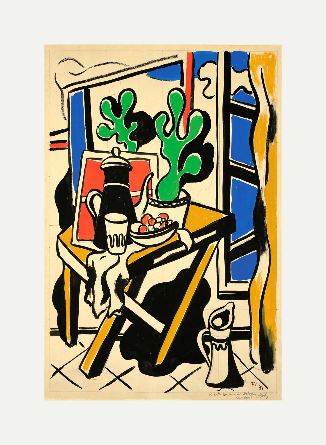 Fernand Léger, Nature morte dans la cuisine — rolled canvas