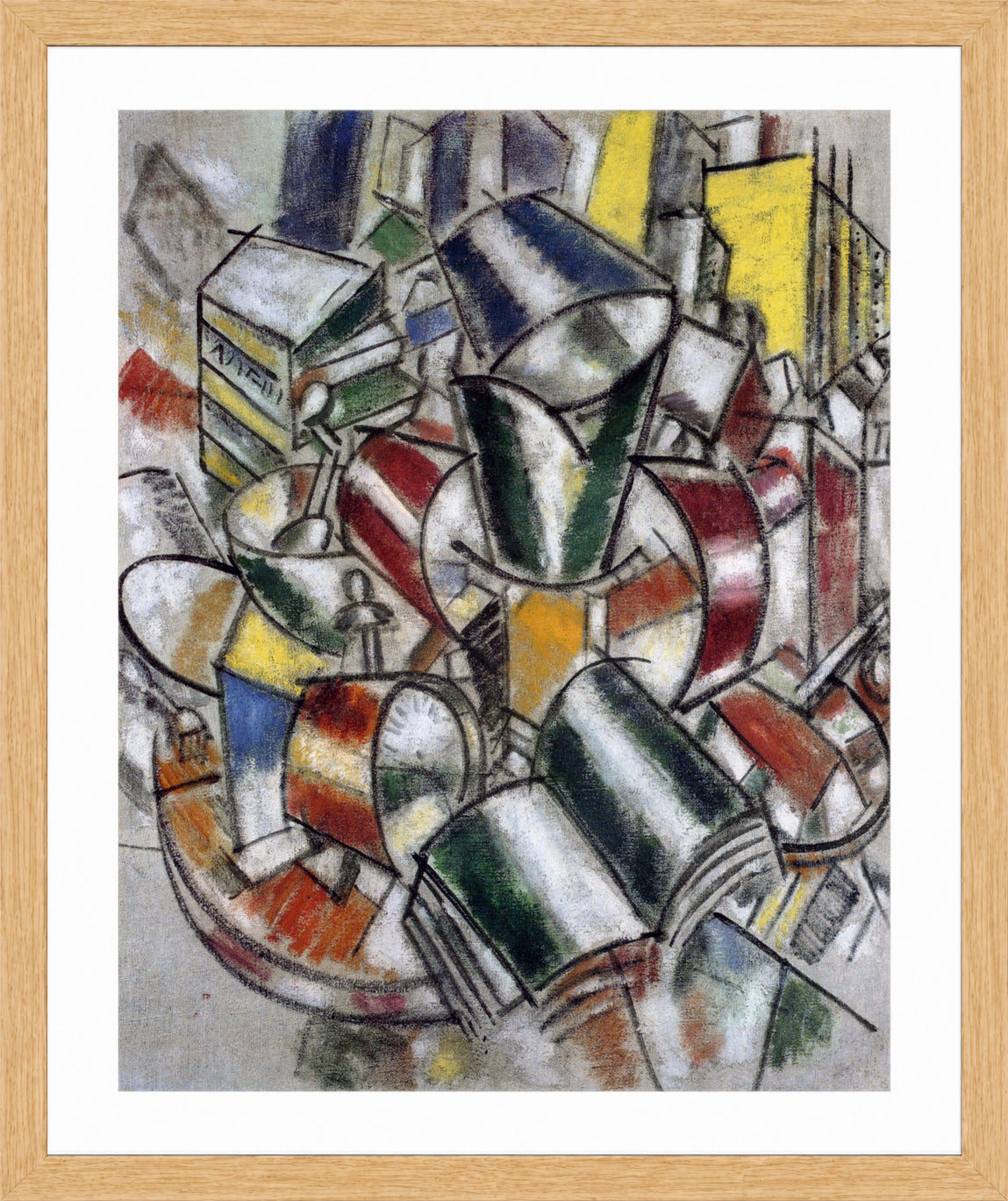 Fernand Leger Print, Nature morte (Still life) in an oak frame