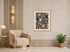 Fernand Leger Print, Nude Model in the Studio (Le modèle nu dans l'atelier) displayed in an Art Deco interior