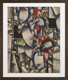 Fernand Leger Print, Nude Model in the Studio (Le modèle nu dans l'atelier) in a brown frame