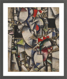 Fernand Leger Print, Nude Model in the Studio (Le modèle nu dans l'atelier) in a dark grey frame