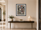 Fernand Leger Print, Nude Model in the Studio (Le modèle nu dans l'atelier) displayed above a console table
