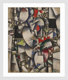 Fernand Leger Print, Nude Model in the Studio (Le modèle nu dans l'atelier) in a white frame