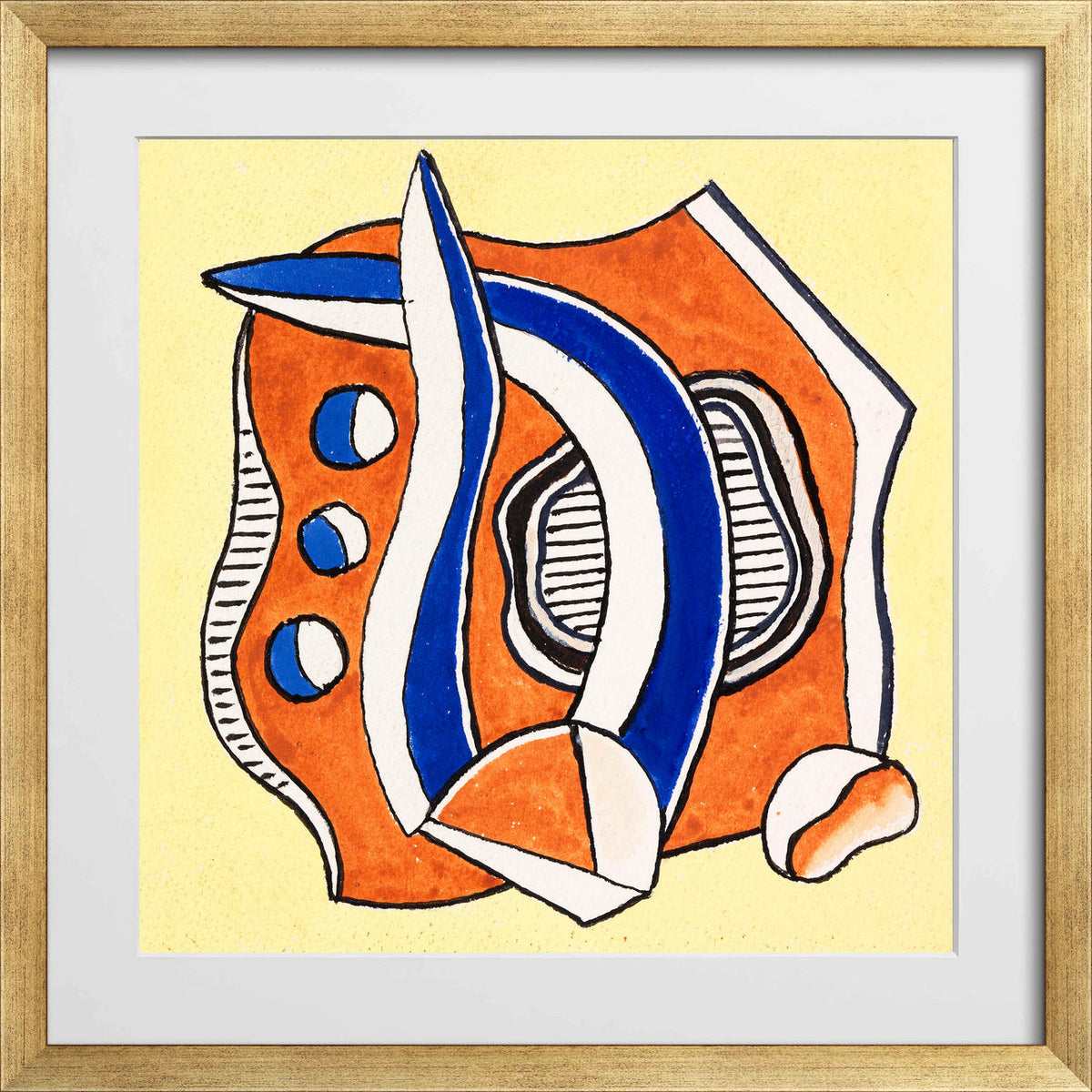 Fernand Léger, Ohne Titel (Composition) — gold frame