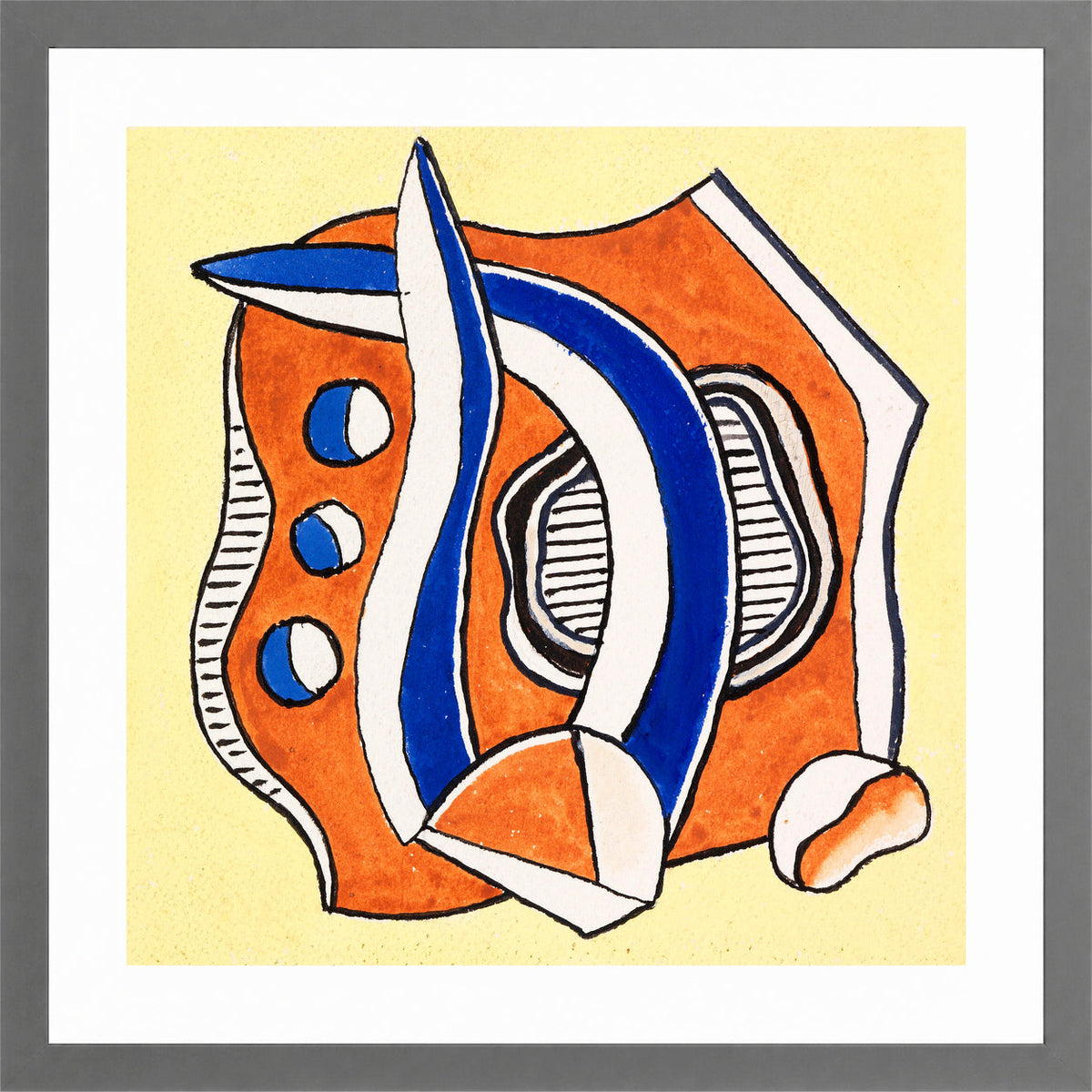 Fernand Léger, Ohne Titel (Composition) — light grey frame