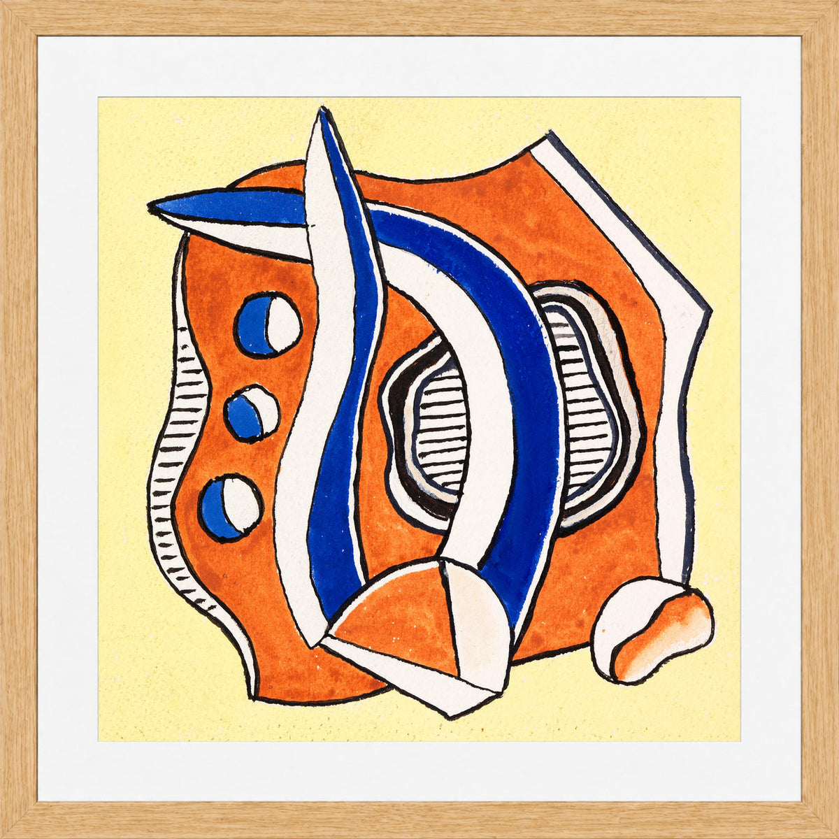 Fernand Léger, Ohne Titel (Composition) — oak frame