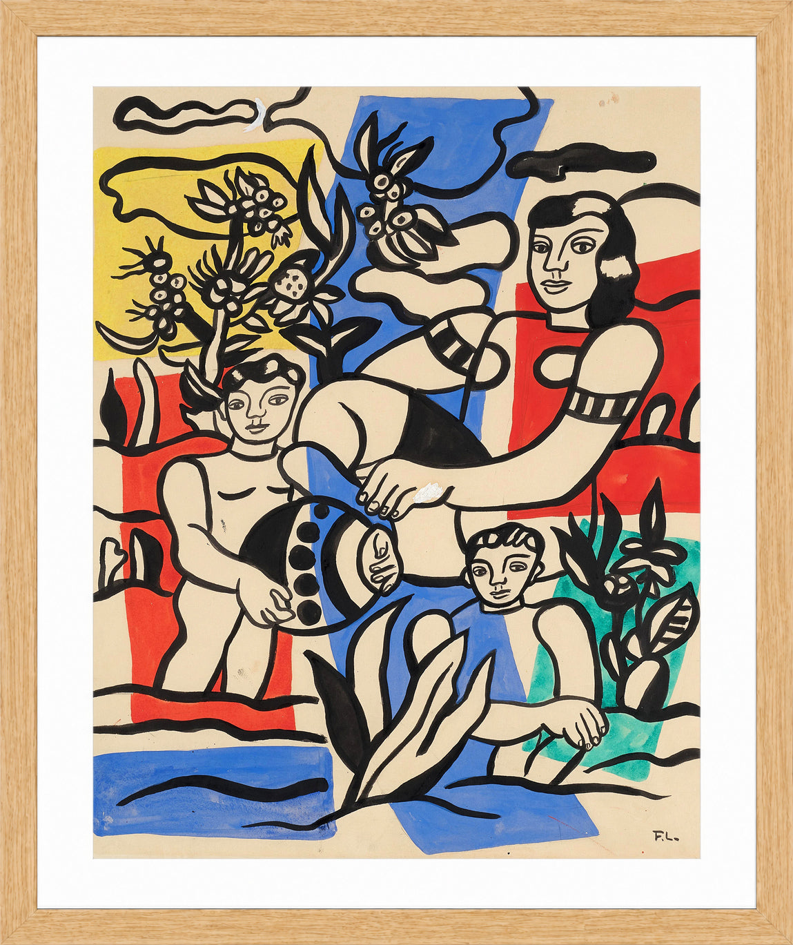 Fernand Léger, Partie de campagne — oak frame