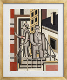 Fernand Léger, Paysage animé — gold frame