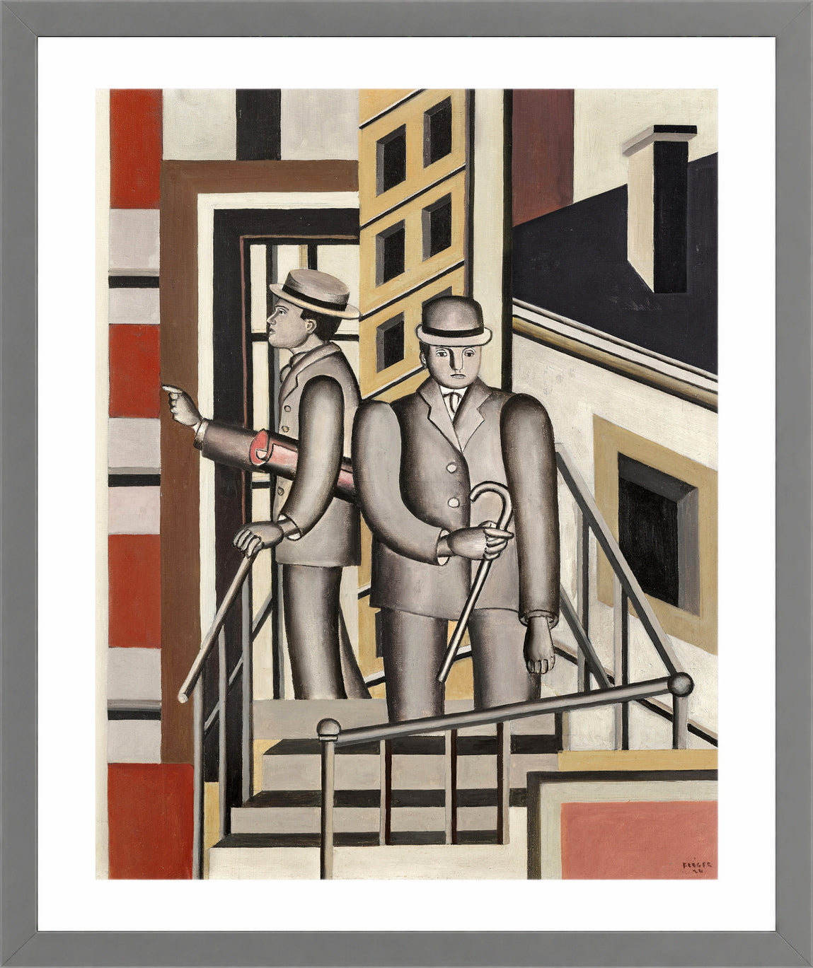 Fernand Léger, Paysage animé — light grey frame