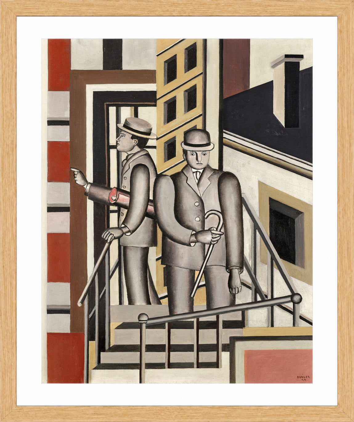 Fernand Léger, Paysage animé — oak frame