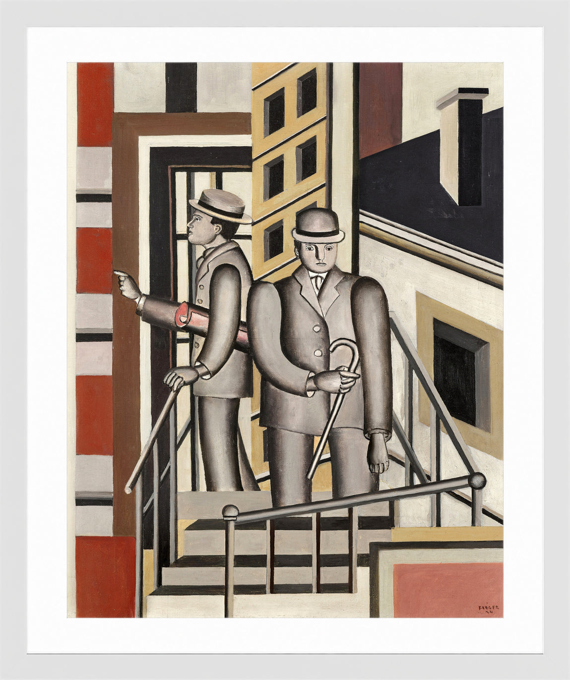 Fernand Léger, Paysage animé — white frame