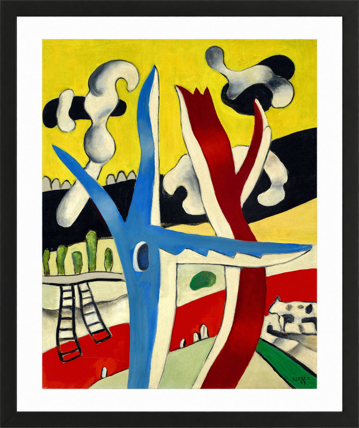 Fernand Léger, Paysage animé — black frame