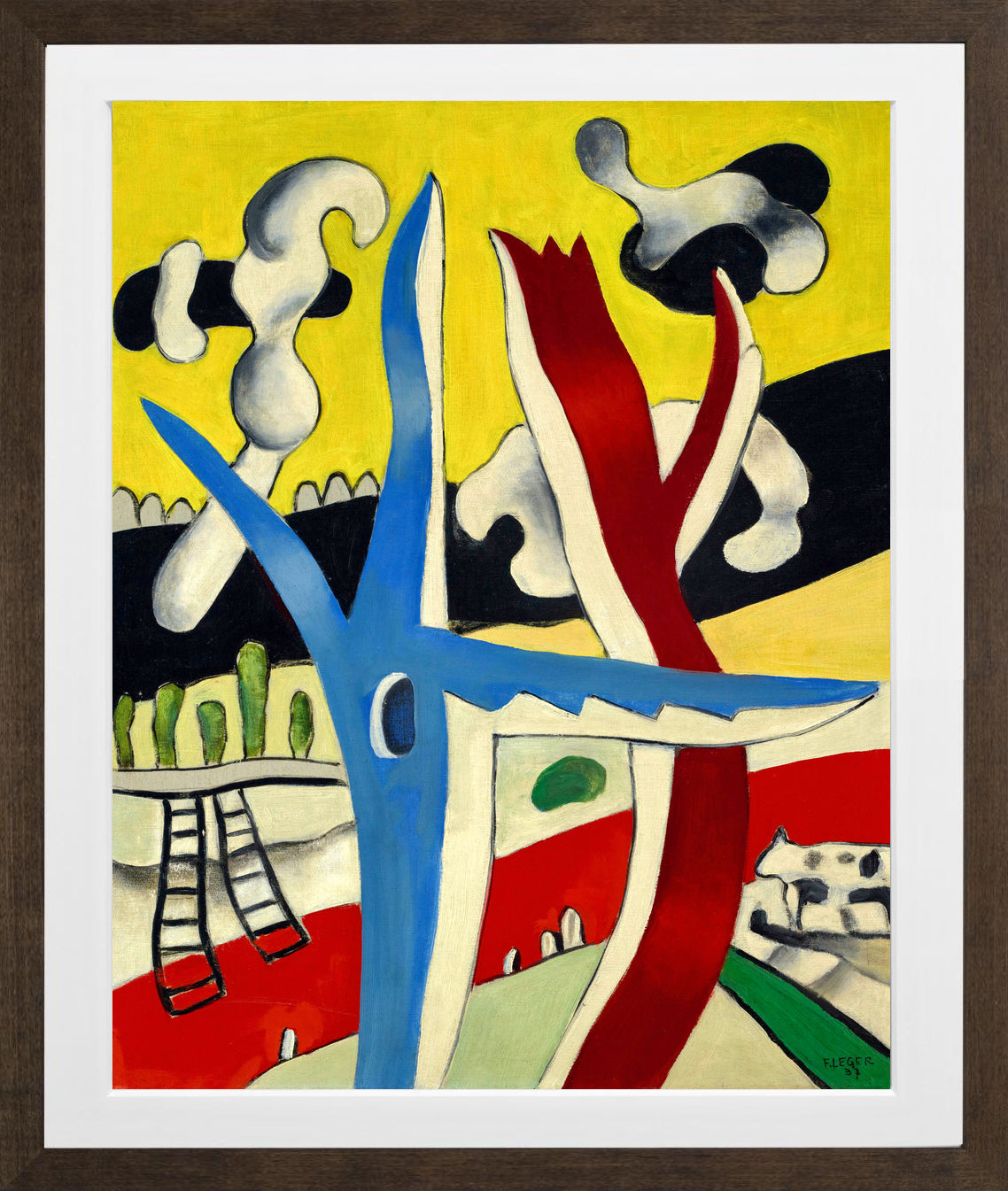 Fernand Léger, Paysage animé — brown frame