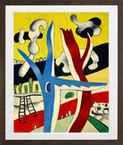 Fernand Léger, Paysage animé — brown frame