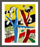 Fernand Léger, Paysage animé — dark grey frame