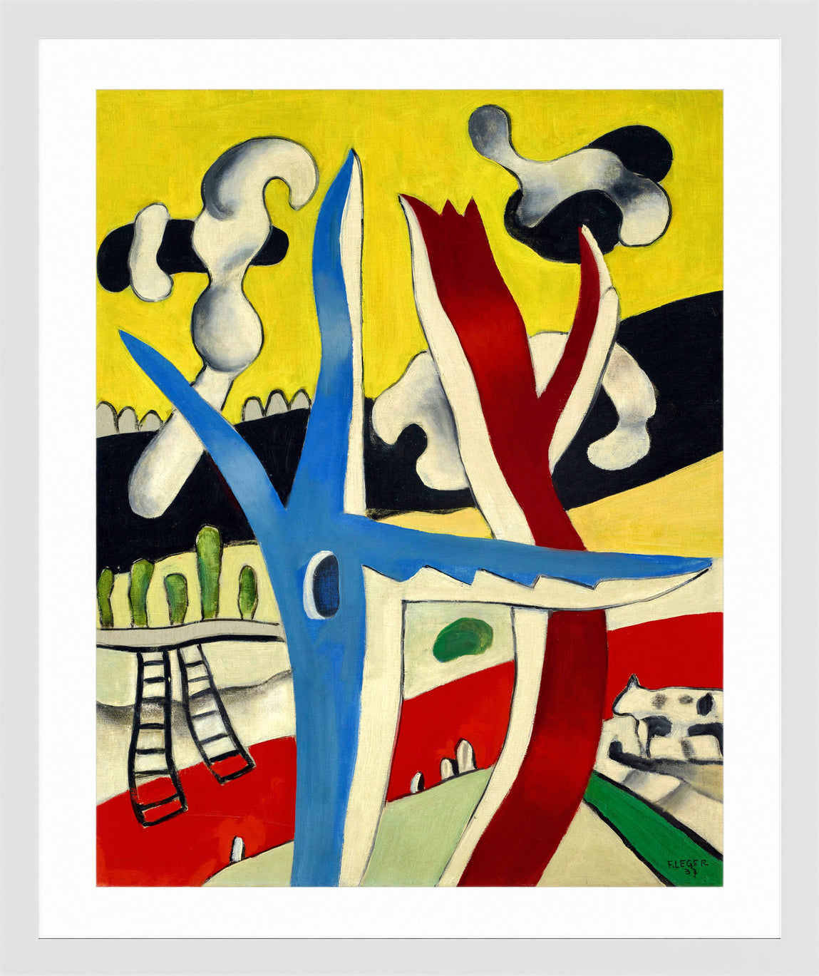 Fernand Léger, Paysage animé — white frame