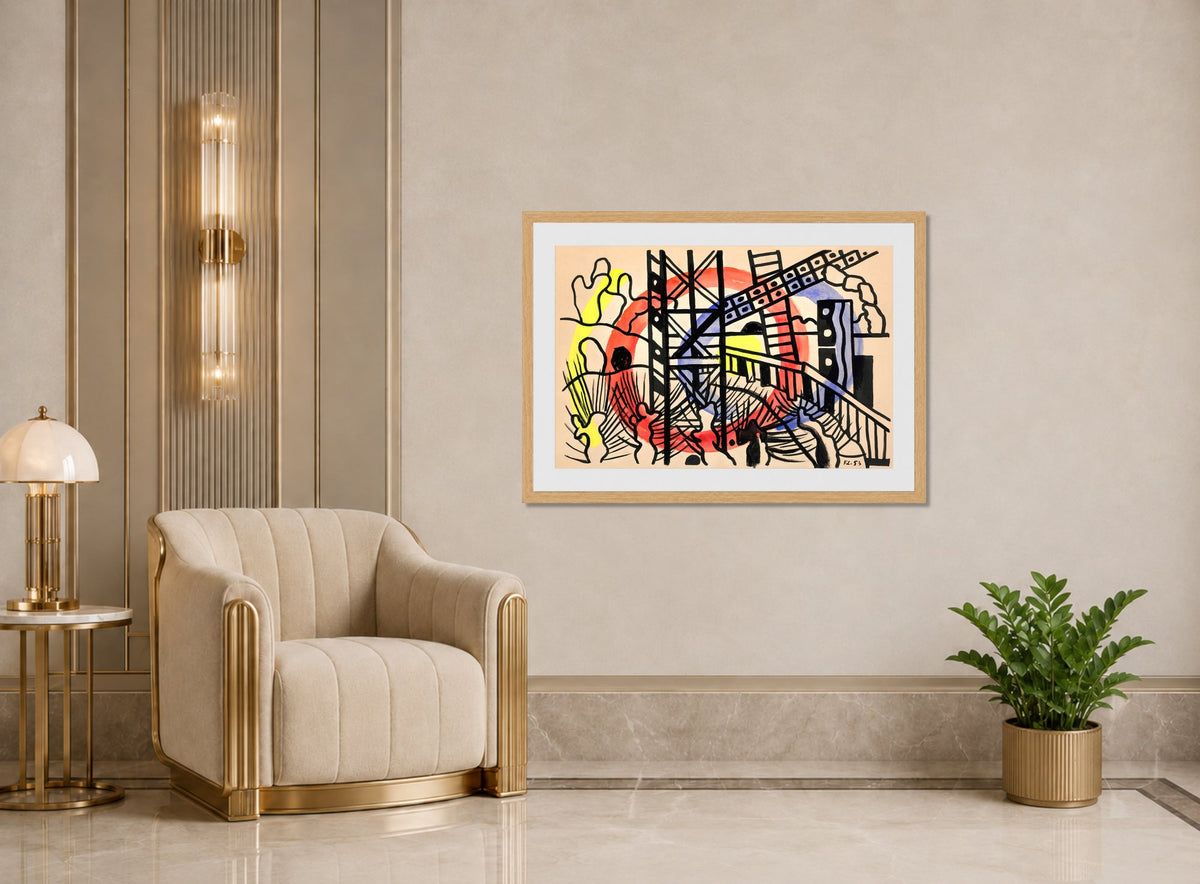 Fernand Léger, Paysage de Seine et Oise — art deco roomset
