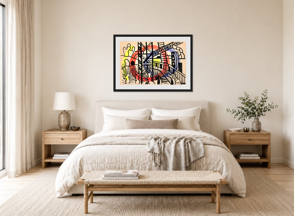 Fernand Léger, Paysage de Seine et Oise — bedroom