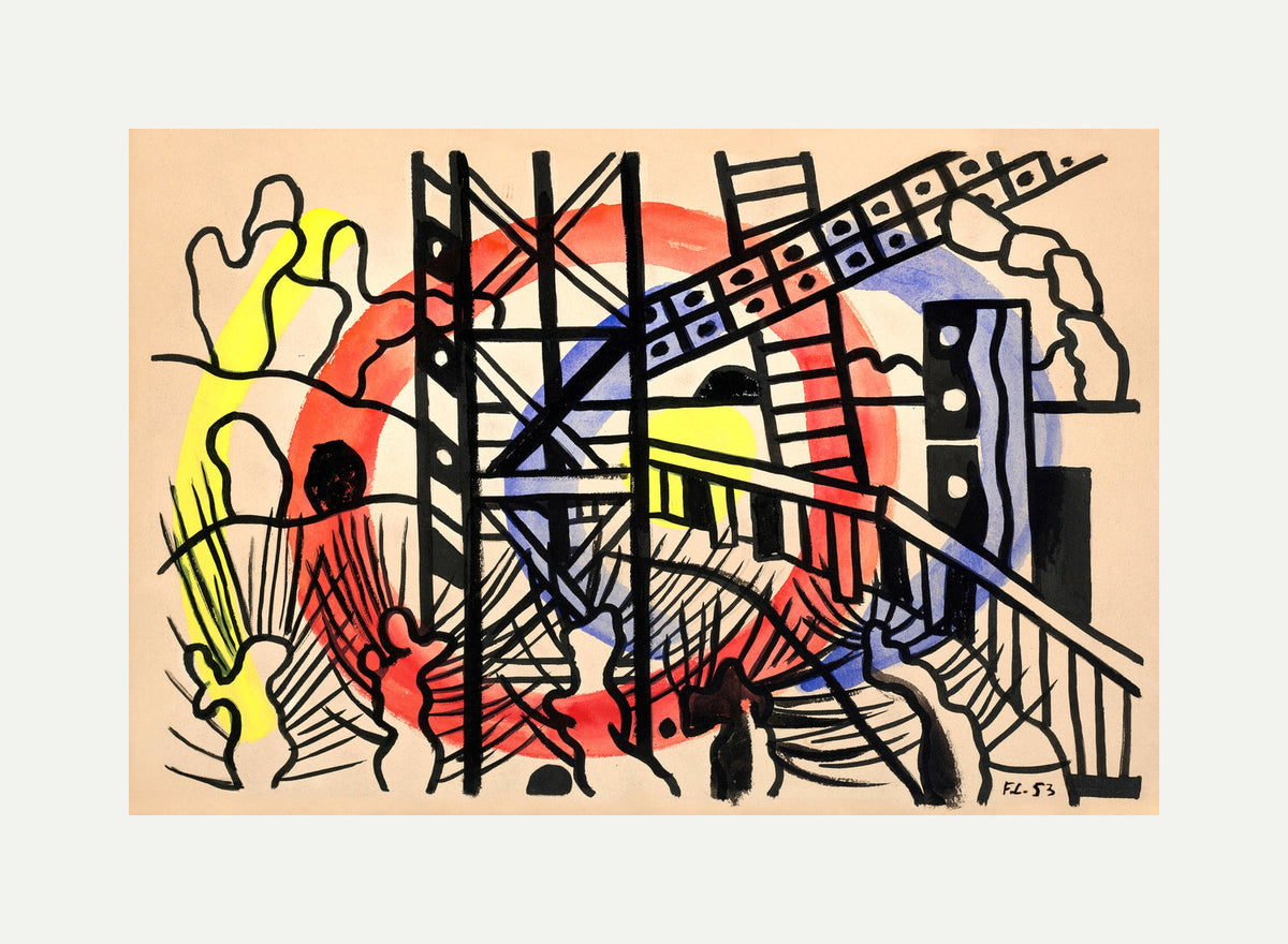 Fernand Léger, Paysage de Seine et Oise — rolled canvas