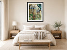 Fernand Leger Print, Paysage (Landscape) displayed above a bed