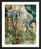 Fernand Leger Print, Paysage (Landscape) in a black frame