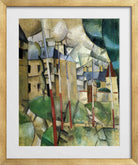 Fernand Leger Print, Paysage (Landscape) in a gold frame