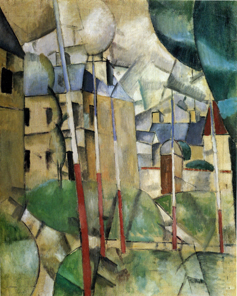 Fernand Leger Print, Paysage (Landscape) as an unframed print