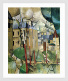 Fernand Leger Print, Paysage (Landscape) in a white frame