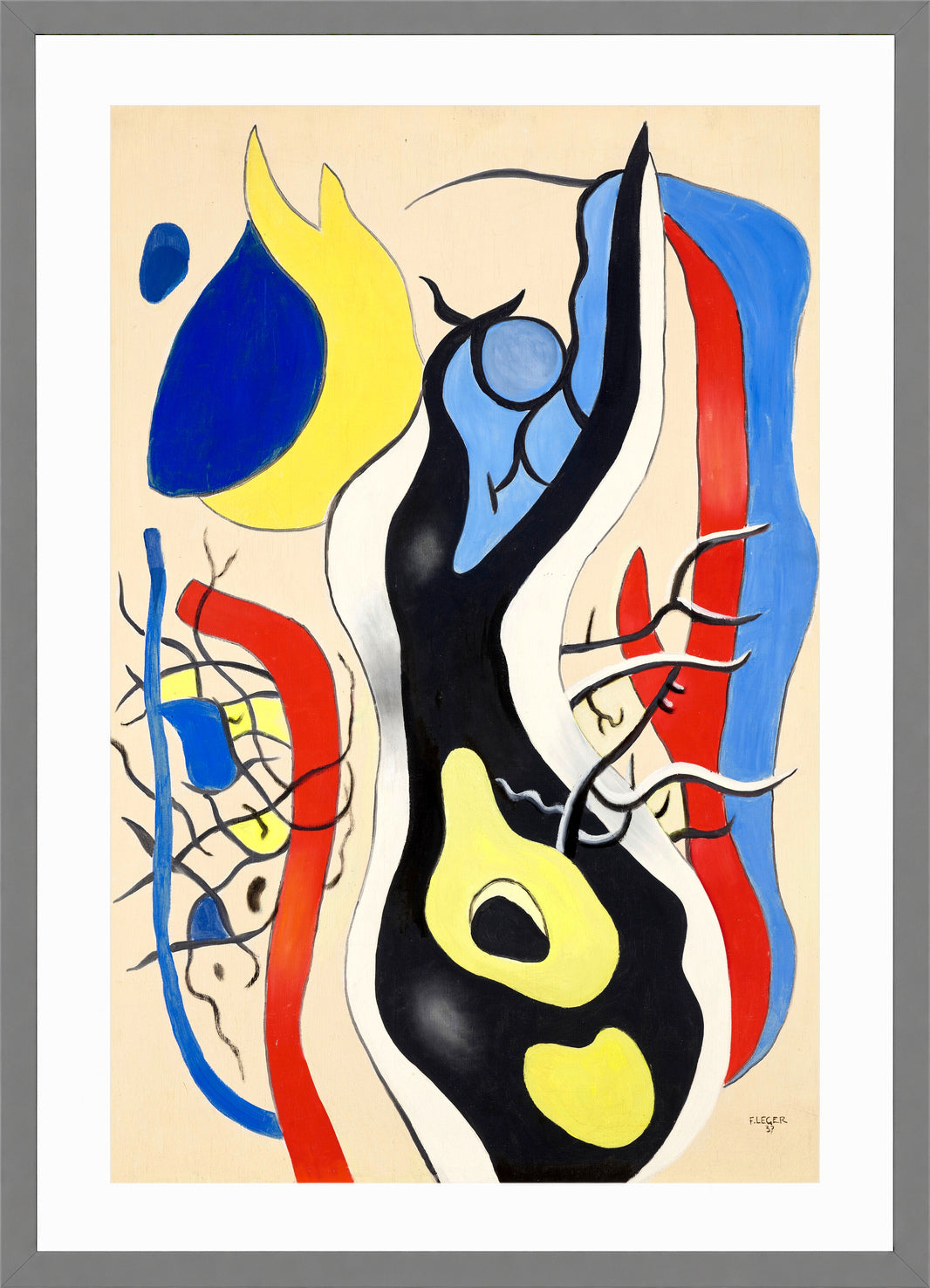 Fernand Léger, Racine — light grey frame
