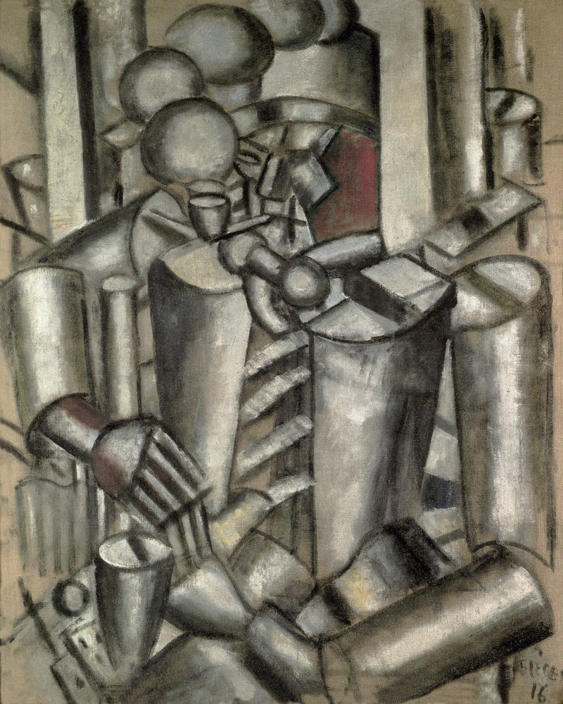 Fernand Leger Print, Soldier with a pipe (Le Soldat à la Pipe) as an unframed print